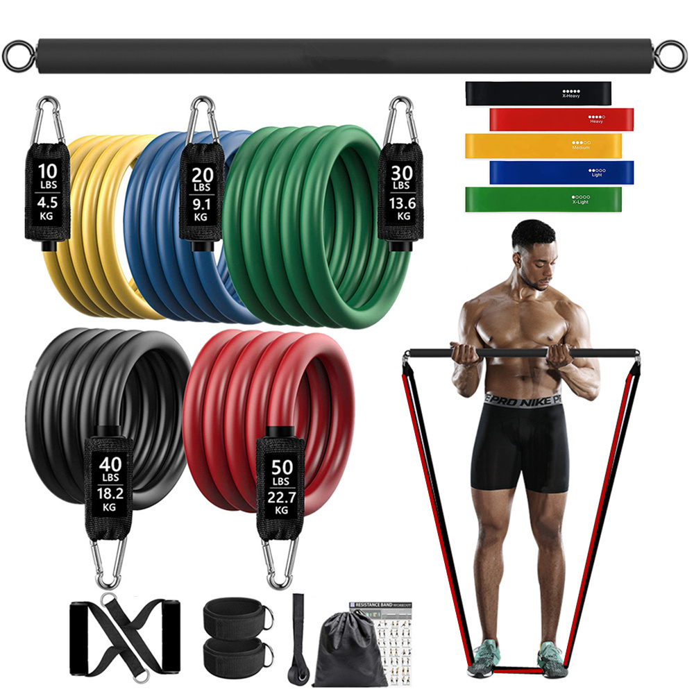 Sports Equipment Stores - 150lb اللياقة البدنية الغنيمة المقاومة شريط